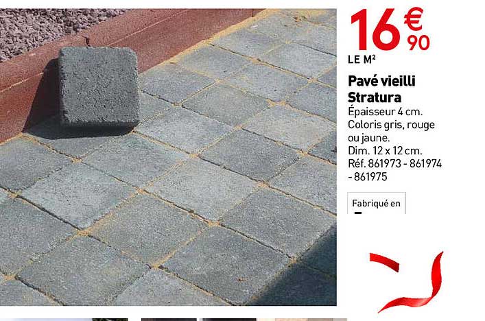 pavé vieilli stratura