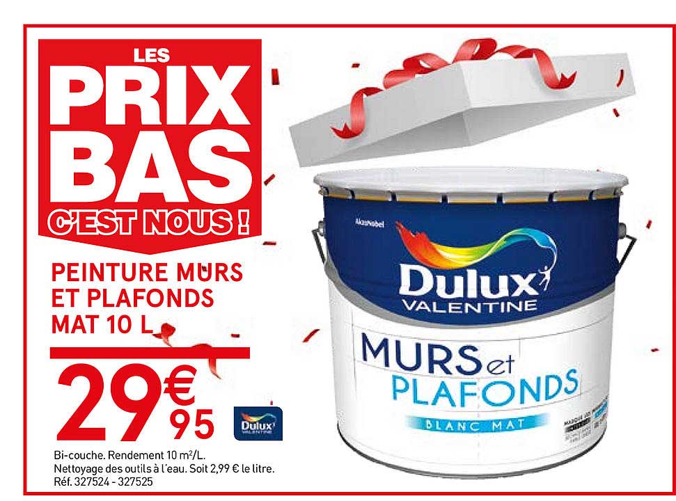 Peinture Murs Et Plafonds Mat 10 L Dulux