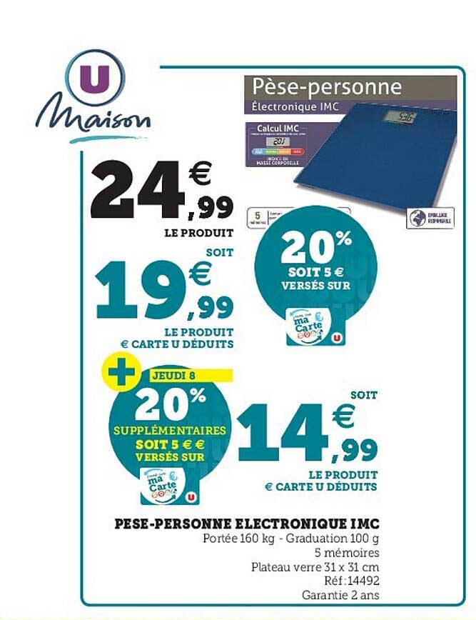 pèse-personne électronique imc