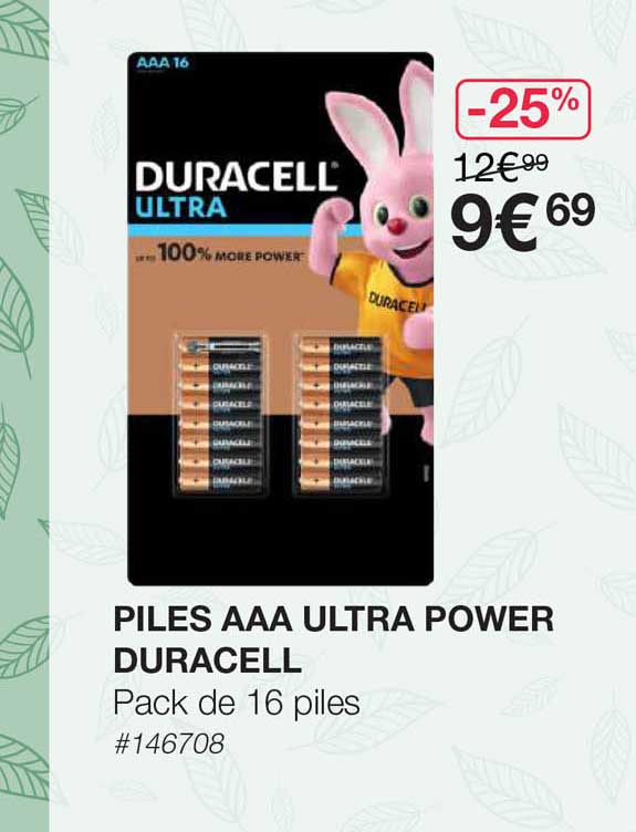 Piles Aaa Ultra Power Duracell