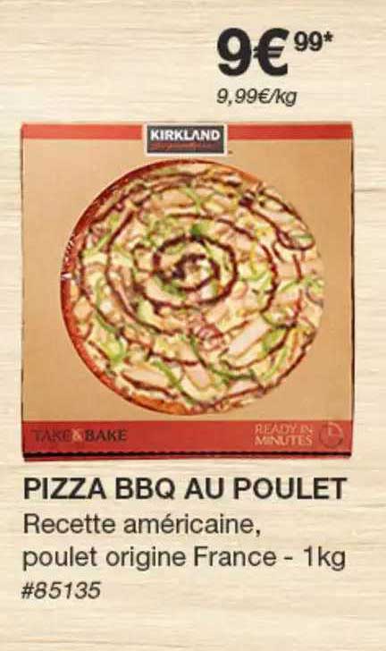 Pizza Bbq Au Poulet