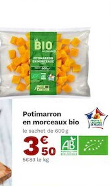 Potimarron En Morceaux Bio