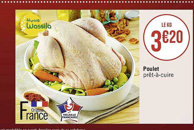 poulet prêt-à-cuire