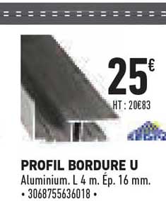 profil bordure u