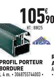 profil porteur bordure