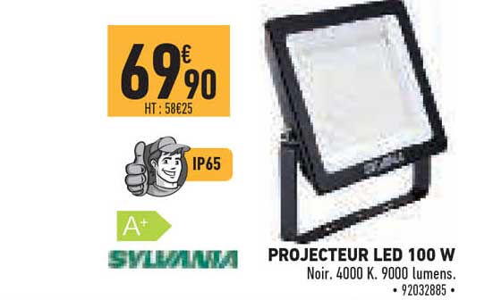 projecteur led 100 w sylvania