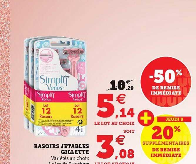 Rasoirs Jetables Gillette