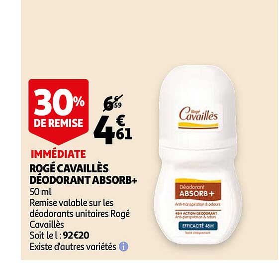 rogé cavaillès déodorant absorb+