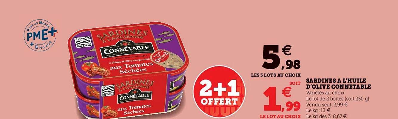 Sardines à L'huile D'olive Connetable