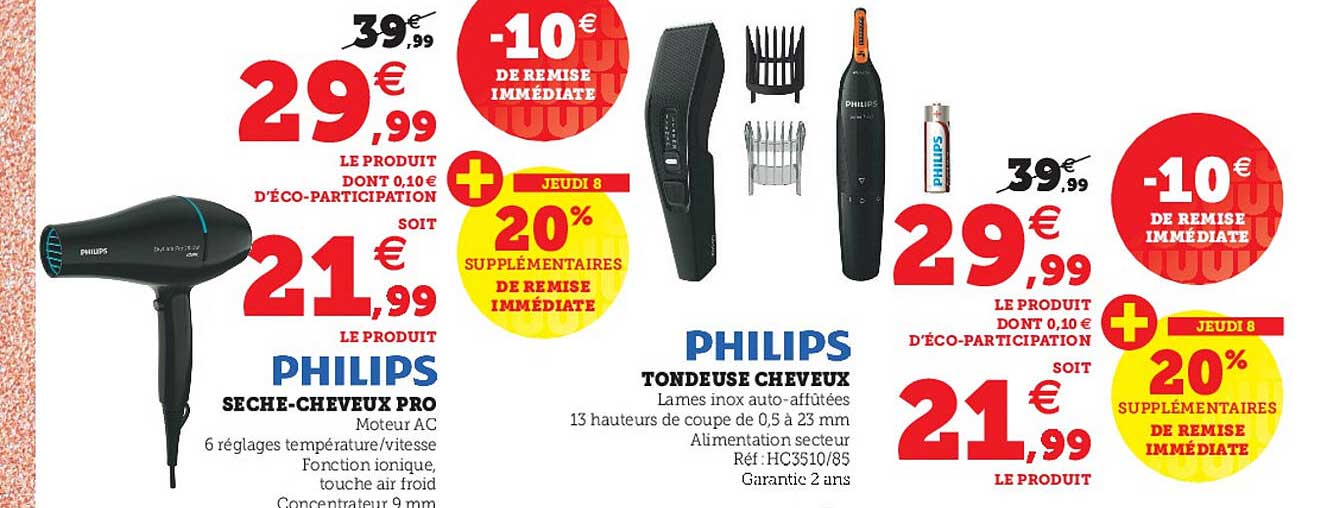 sèche-cheveux pro philips tondeuse cheveux