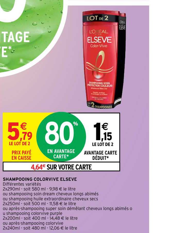shampooing colorvive elsève