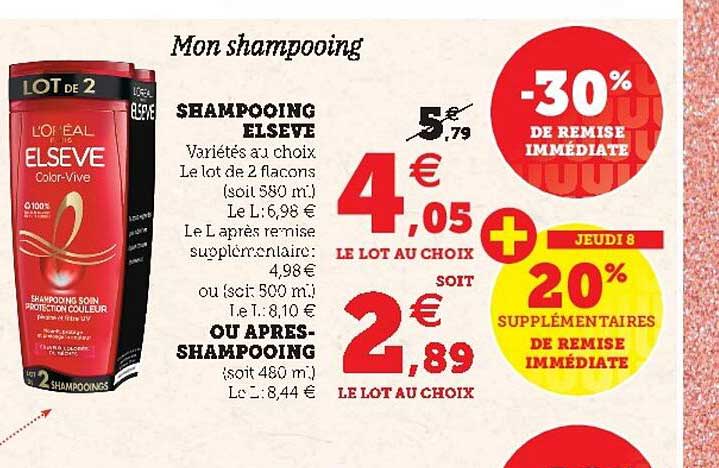 shampooing elsève ou après-shampooing