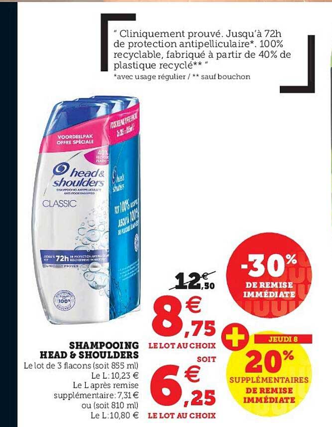 Shampooing Head & Shoulders