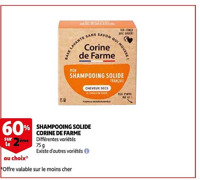 shampooing solide corine de farme