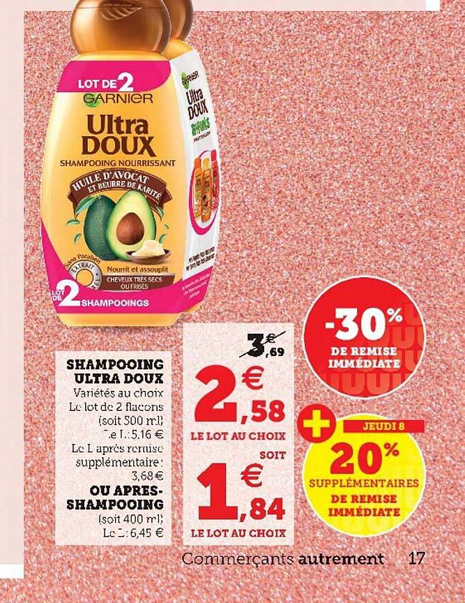 shampooing ultra doux ou après-shampooing