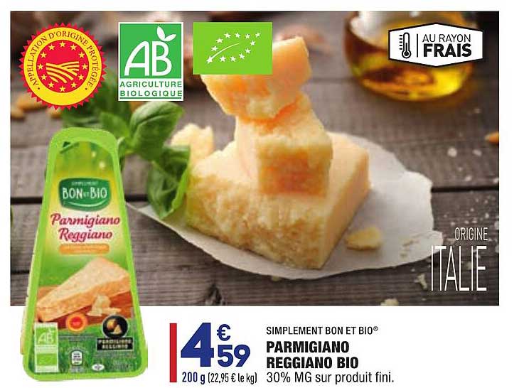 Simplement Bon Et Bio Parmigiano Reggiano Bio
