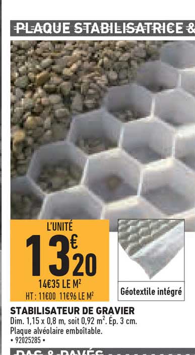 stabilisateur de gravier
