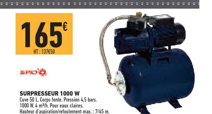 surpresseur 1000 w spid'o