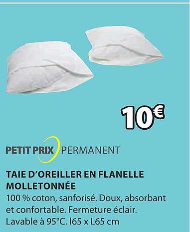 Taie D'oreiller En Flanelle Molletonnée
