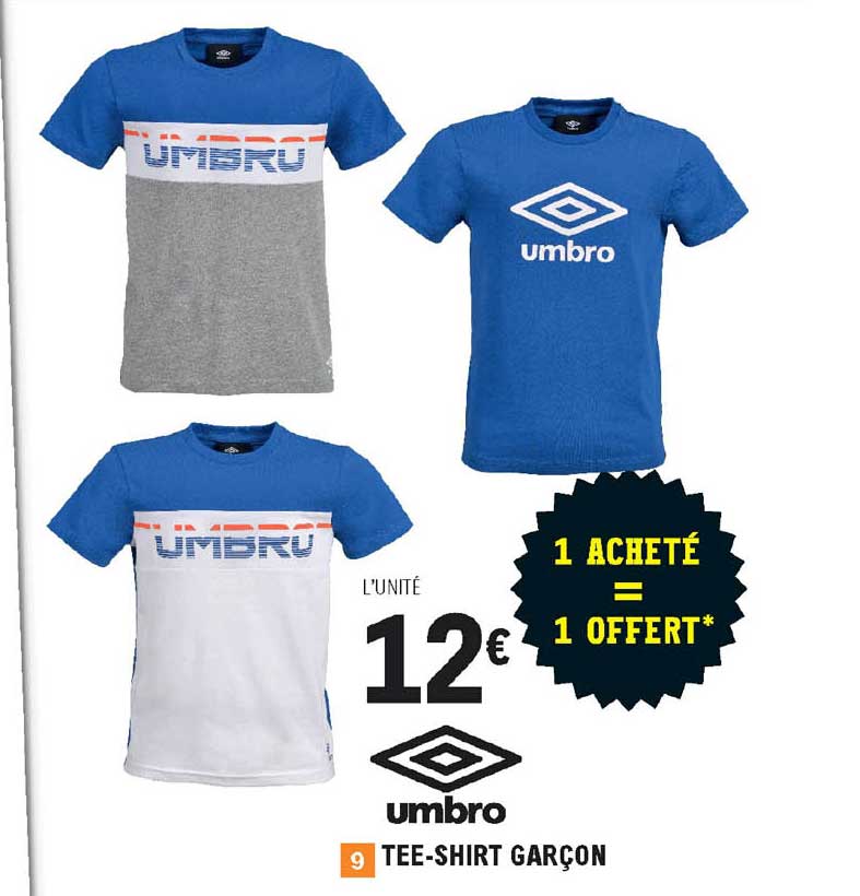 tee-shirt garçon umbro