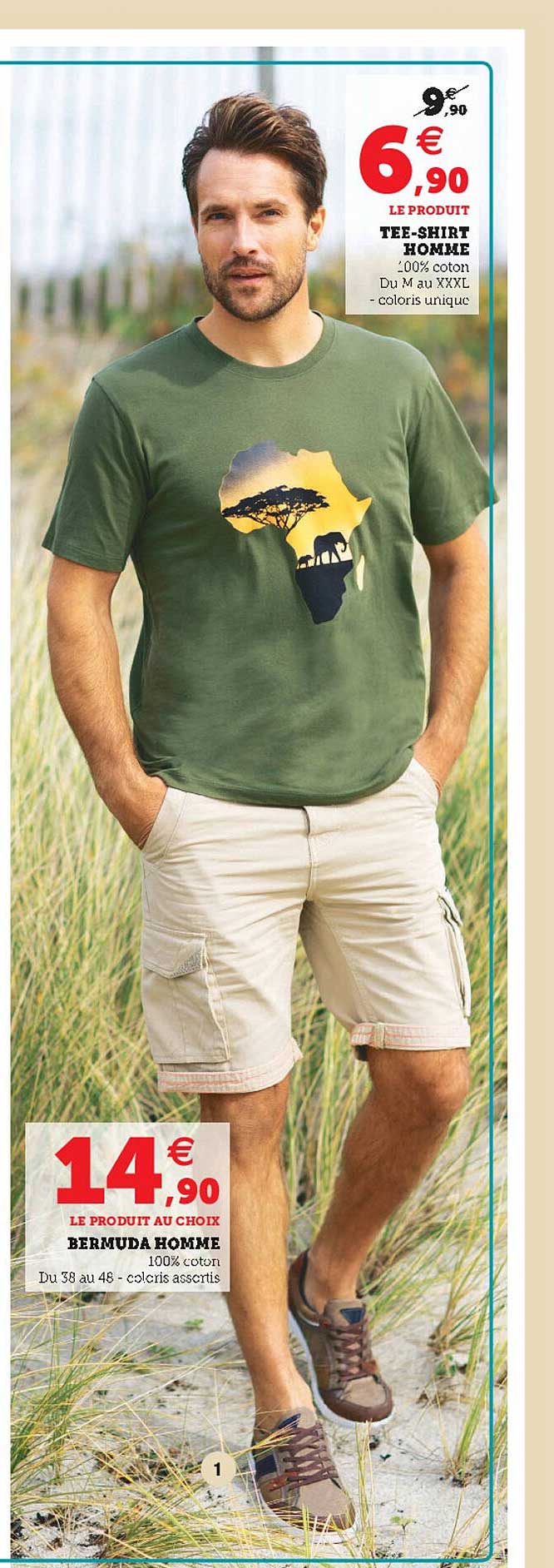 tee-shirt homme bermuda homme