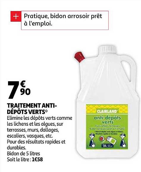 traitement anti-dépôts verts