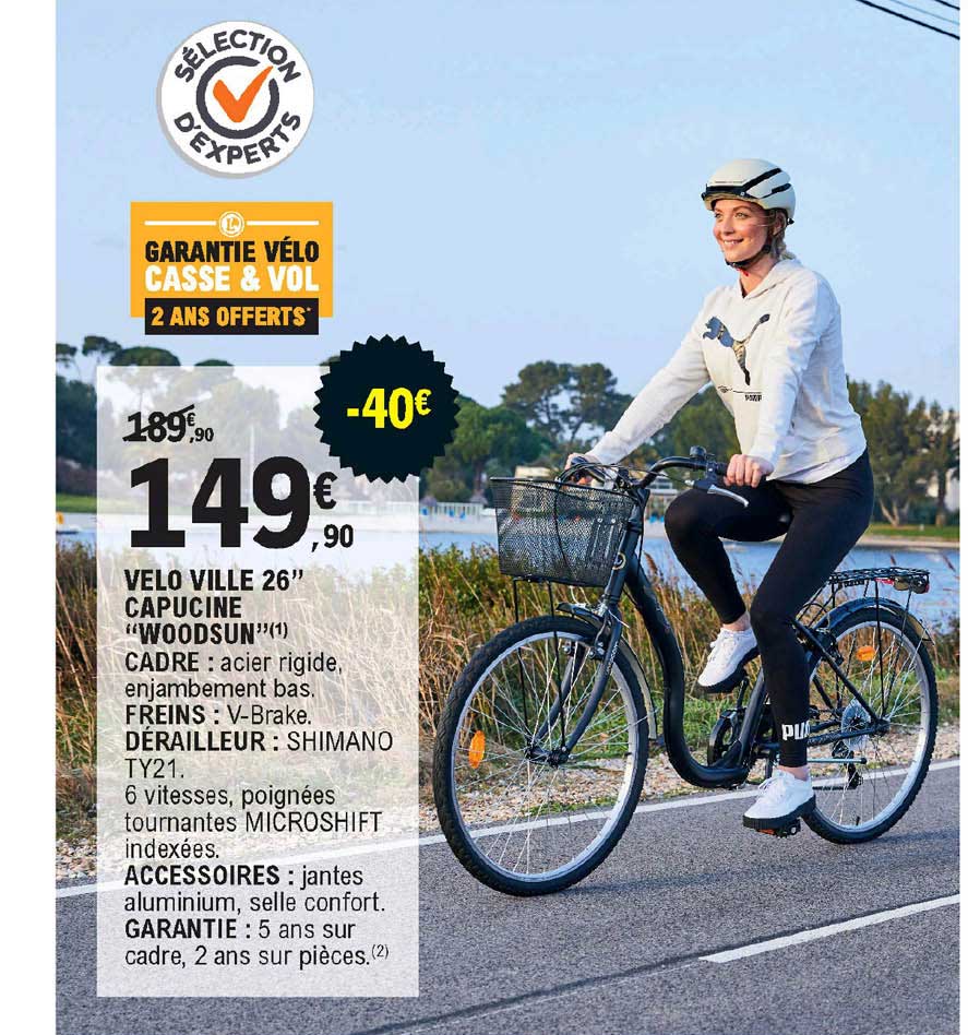 velo ville 26" capucine "woodsun"