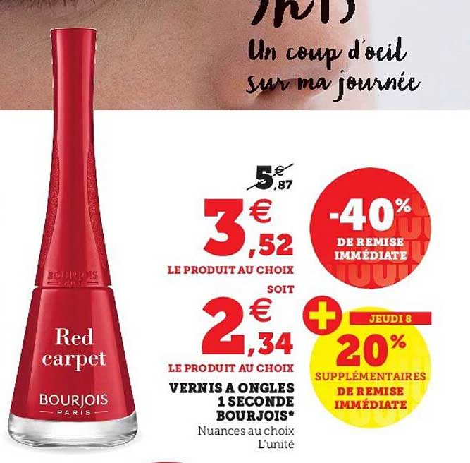 vernis à ongles 1 seconde bourjois