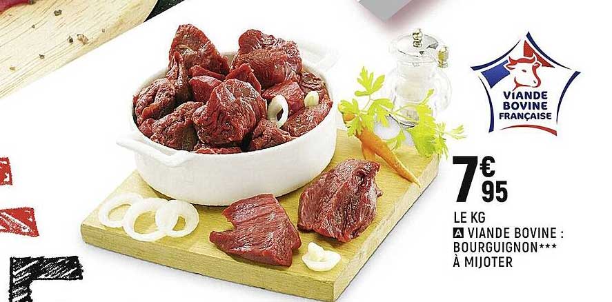 Viande Bovine : Bourguignon à Mijoter