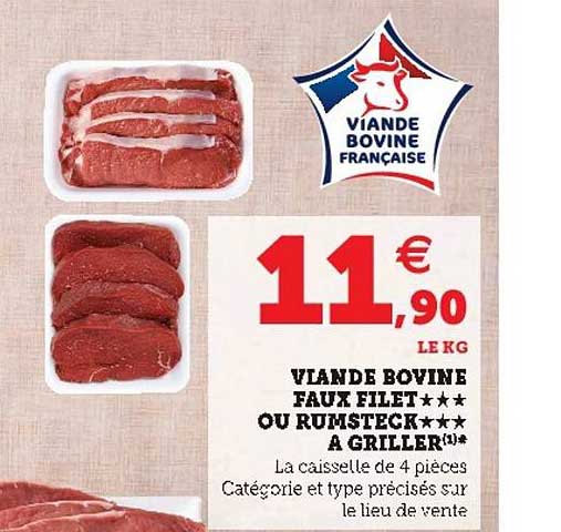 Viande Bovine : Faux Filet Ou Rumsteck à Griller