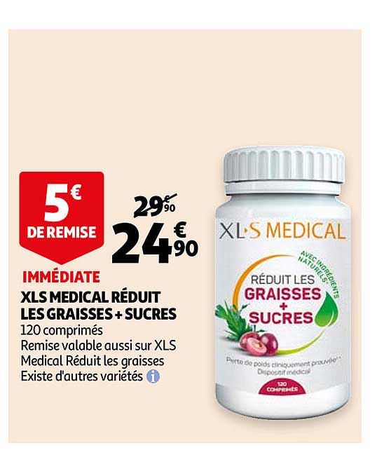xls medical réduit les graisses + sucres