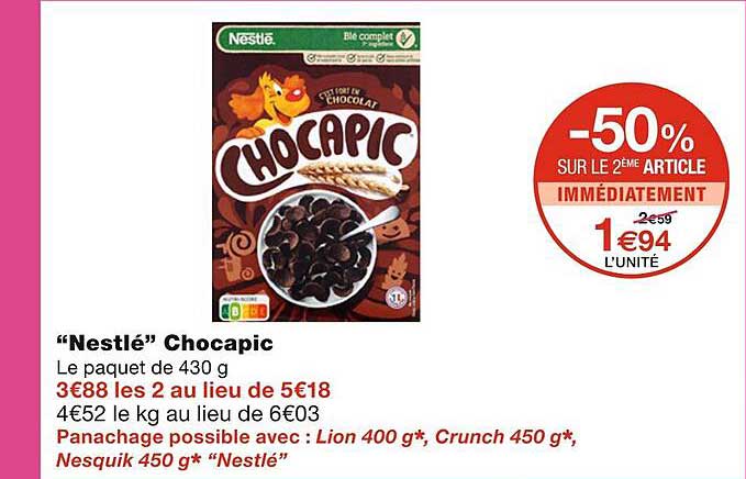 "nestlé" Chocapic