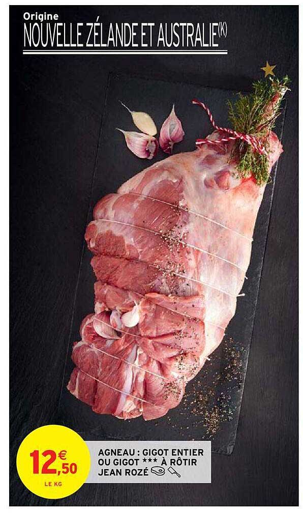 agneau : gigot entier ou gigot à rôtir jean rozé