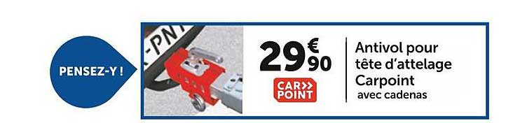 antivol pour tête d'attelage carpoint