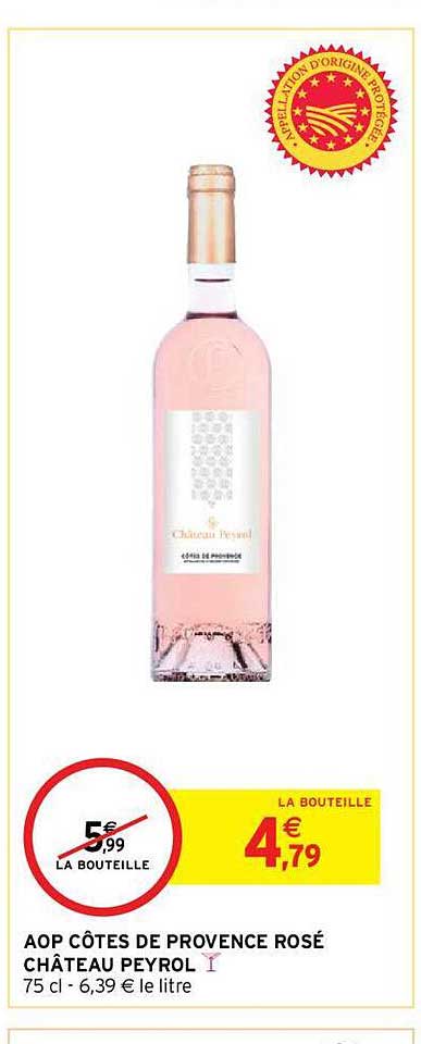 Aop Côtes De Provence Rosé Château Peyrol