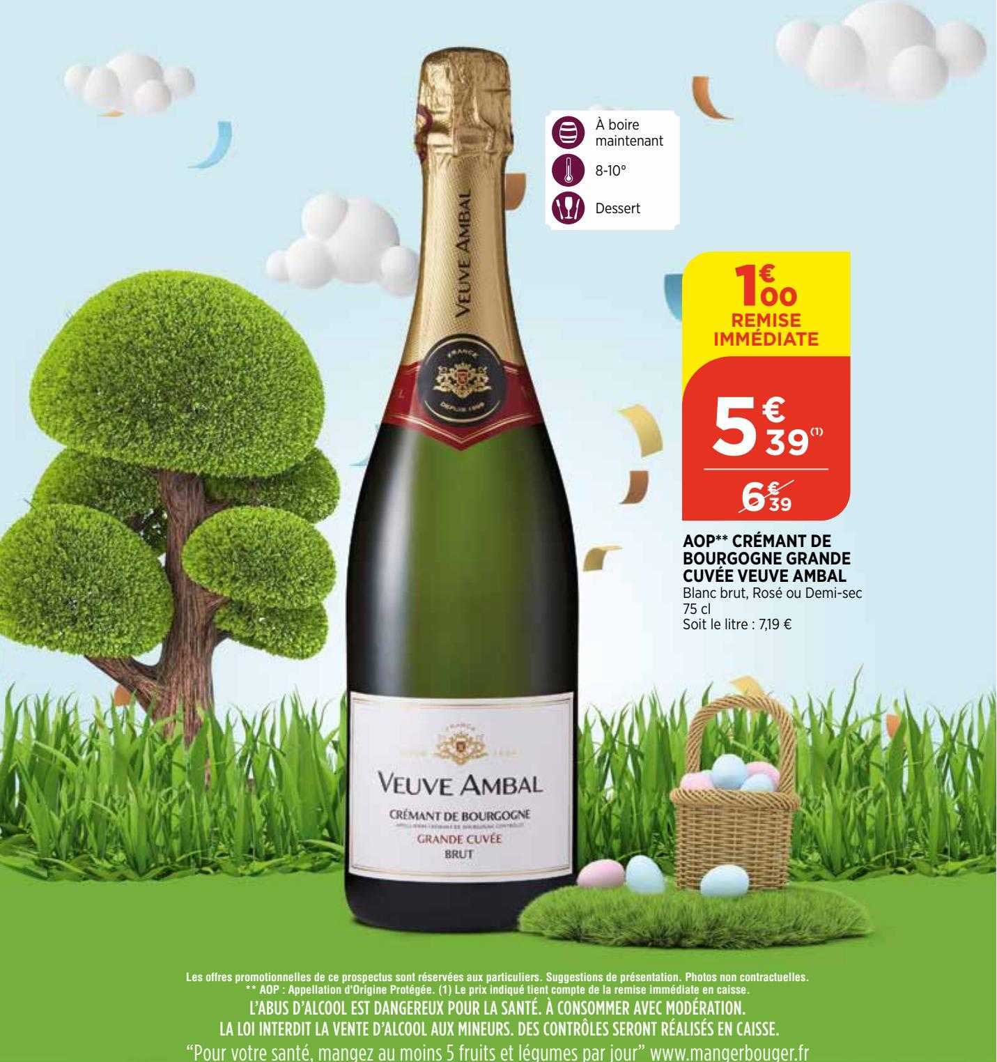 aop crémant de bourgogne grande cuvée veuve ambal