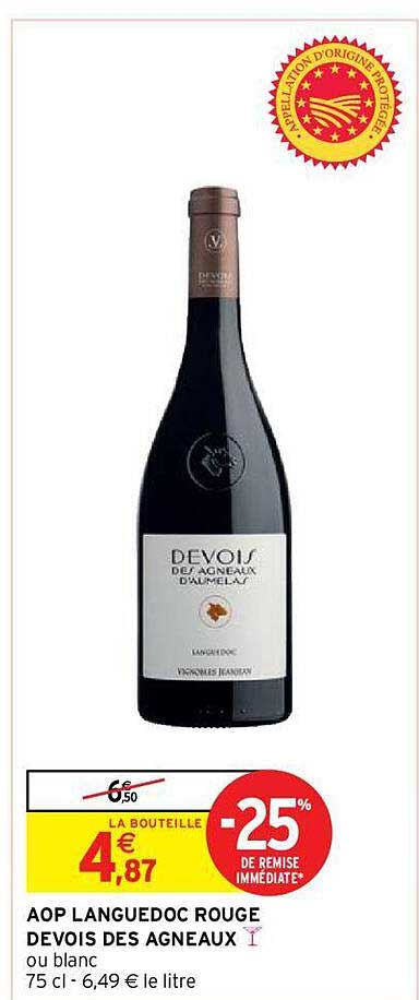 aop languedoc rouge devois des agneaux