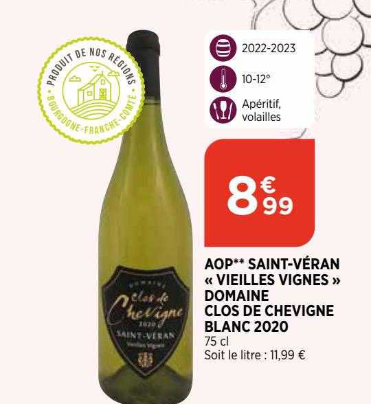 aop saint-véran "vieilles vignes" domaine clos de chevigne blanc 2020