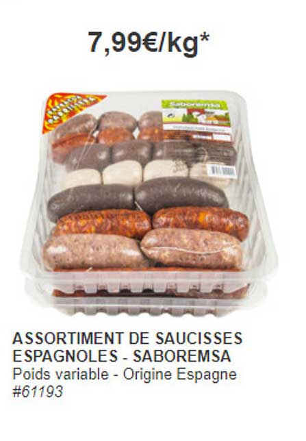 Assortiment De Saucisses Espagnoles - Saboremsa