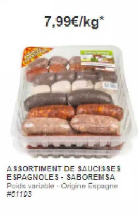 Assortiment De Saucisses Espargnoles - Saboremsa