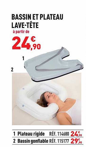 bassin et plateau lave-tête