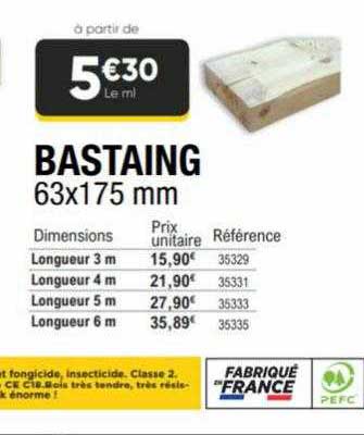 Bastain 63 X 175 Mm
