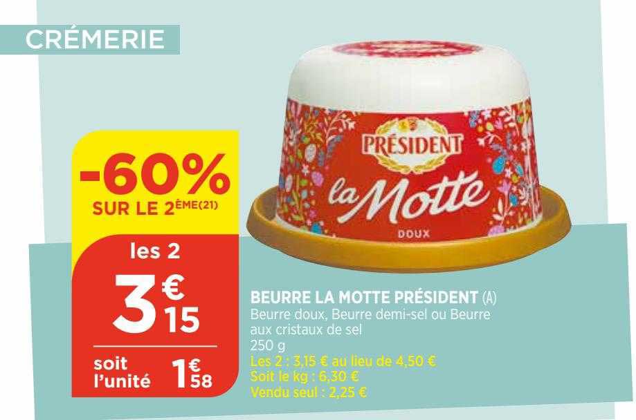 beurre la motte président