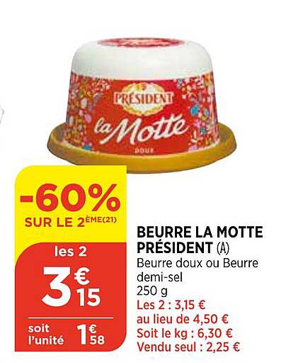 Beurre La Motte Président
