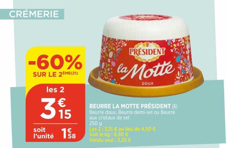 beurre la motte président