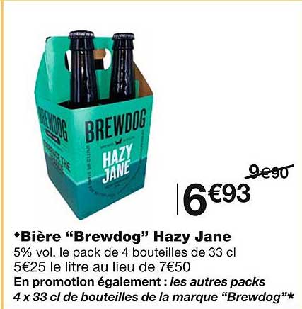Bière "brewdog" Hazy Jane