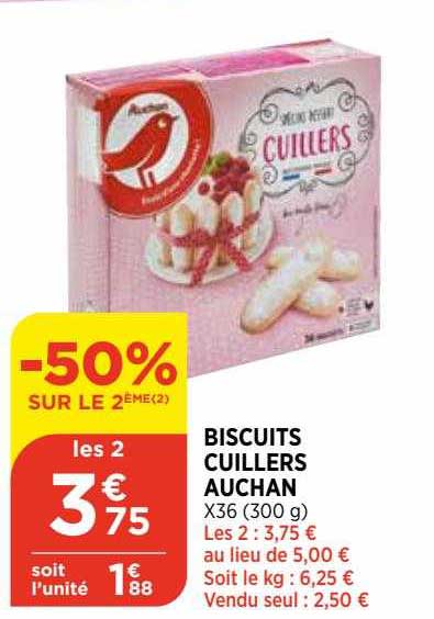 biscuits cuillers auchan