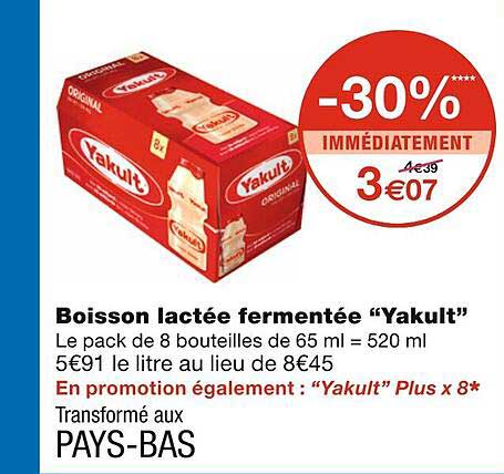 boisson lactée fermentée "yakult"