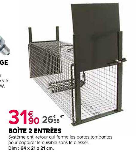 boîte 2 entrées