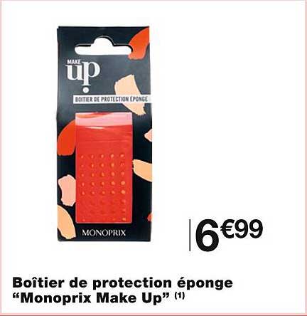 boîtier de protection éponge "monoprix make up"